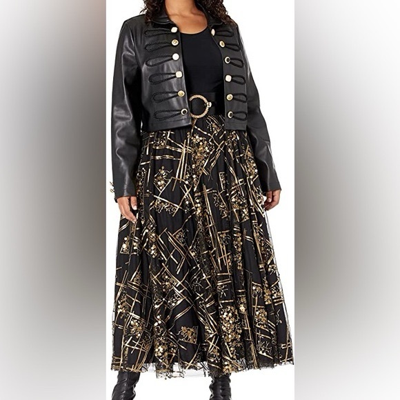 Making the Cut Season 2 Episode 7 Winning Look Andrea's Sequin Skirt NWT Size S - Picture 6 of 14